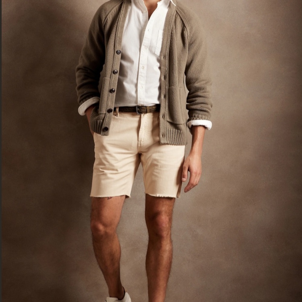 NWT Banana Republic raw hem men’s shorts